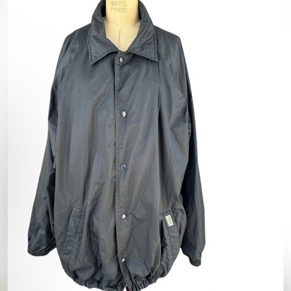 SOLO SEMORE Active Wear Vintage 90s Jacket Lined Nylon Snap Retro Bomber sz 2XL - Picture 1 of 7